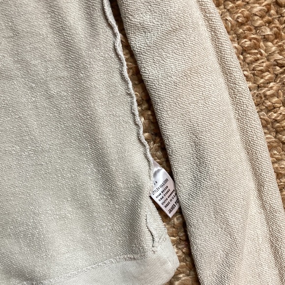James Perse Los Angeles cotton sweatshirt size 3 NWOT vintage fleece boxy - Picture 10 of 11